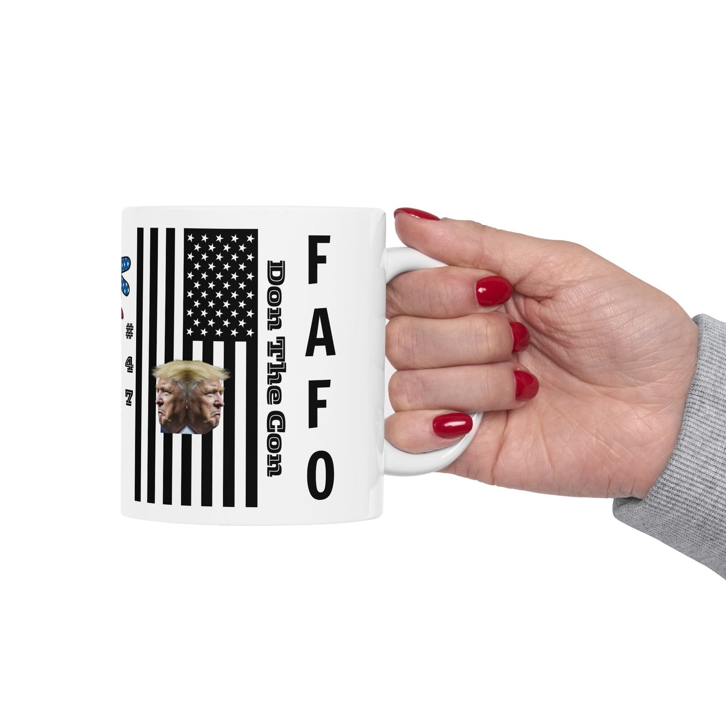 Patriotic Ceramic Mug - 'Don The Con' Design, 11oz & 15oz