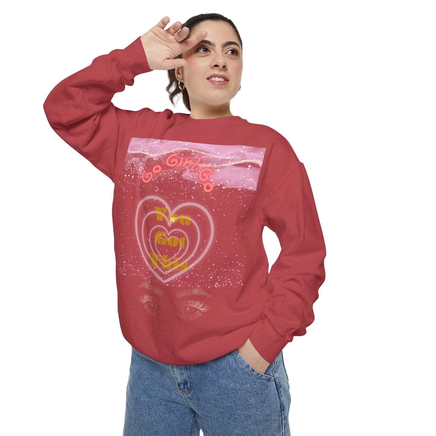 Go Girl Sweatshirt — 'You Got This' Motivational College Crewneck Sweatshirt