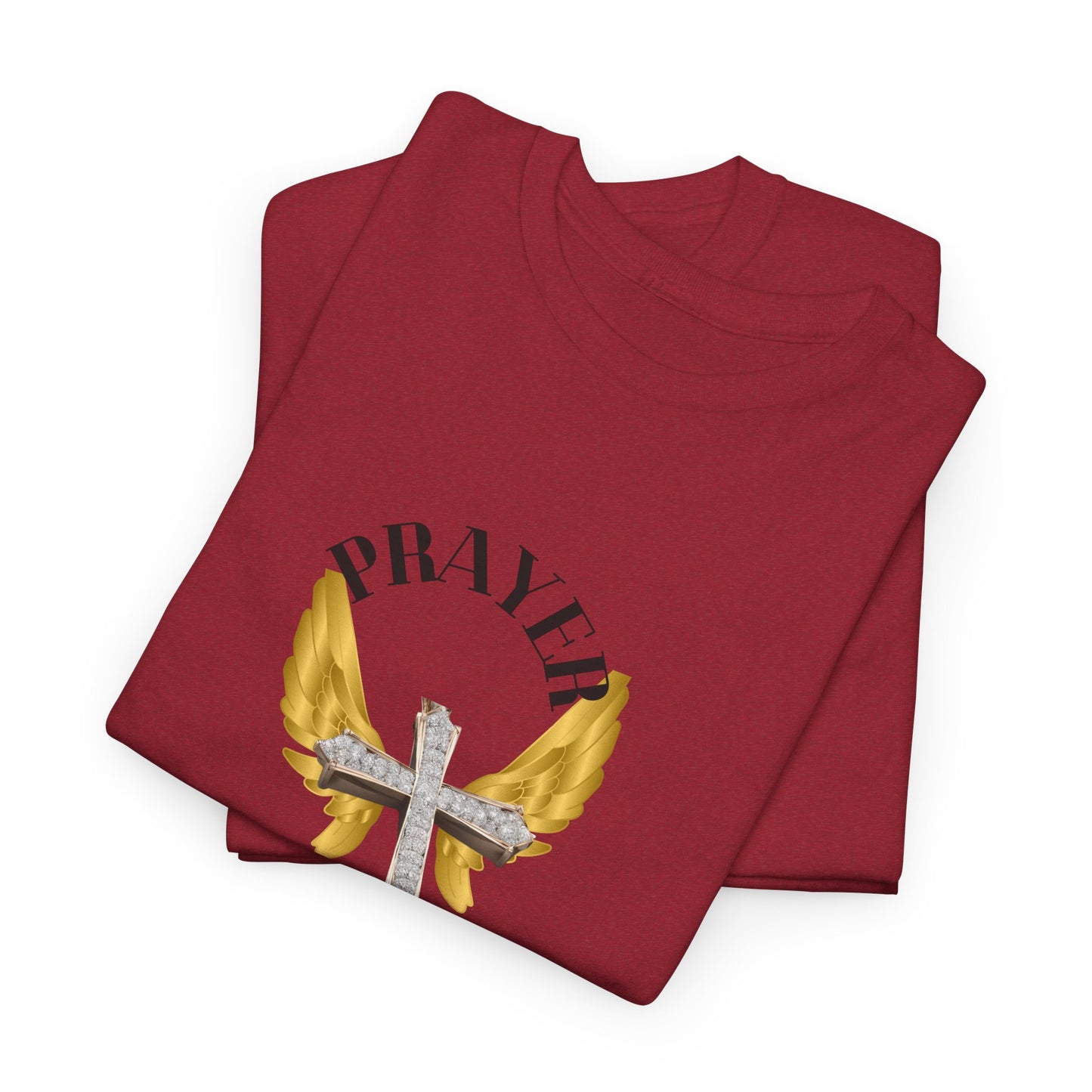 Holy: "Prayer Warrior" - Unisex Heavy Cotton Tee - Motivational T-Shirt (Adults)