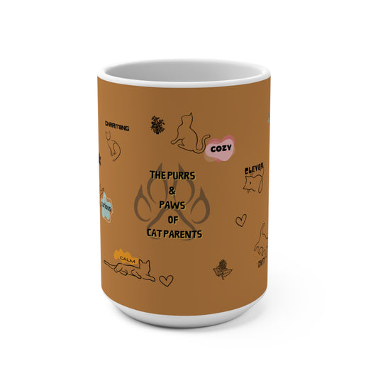 Cozy Cat Parents Mug - 15oz - Purrs & Paws Design