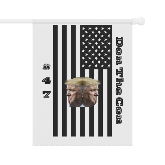 2-Faced: Political Garden Flag — “Don The Con” Trump Double-Head Design