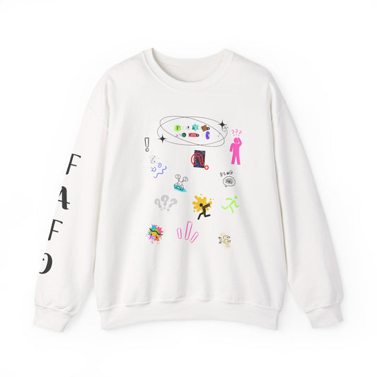 FAFO Comical and Colorful Design Unisex Crewneck Sweatshirt