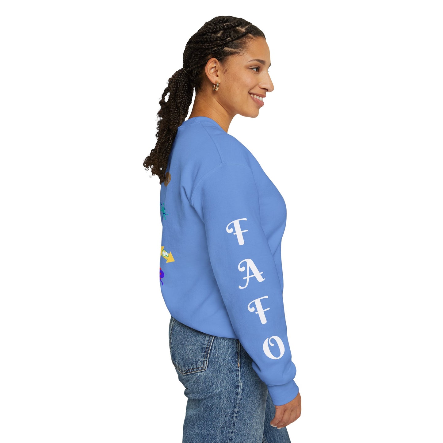 FAFO Comical and Colorful Design Unisex Crewneck Sweatshirt