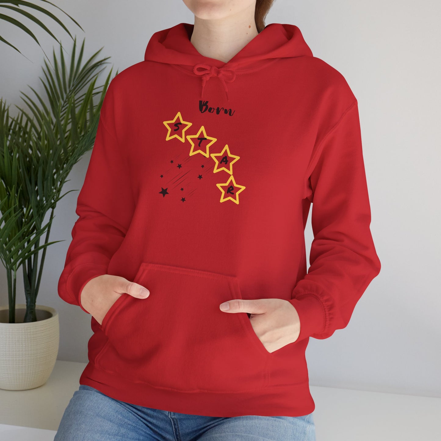 Hoodie — 'Born Star' Minimalist Star Constellation Pullover