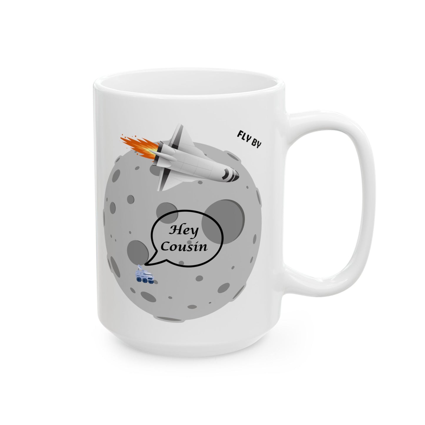 Cute Space Themed Ceramic Mug (11oz, 15oz)