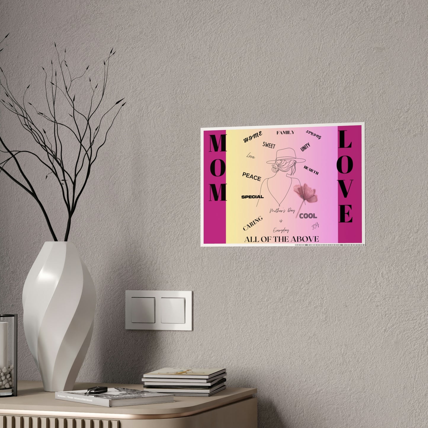 "MOM LOVE" Gloss Poster