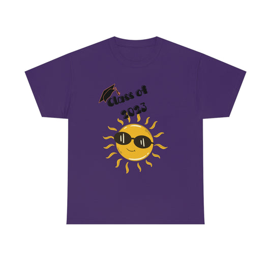 "Class of 2023 Sunshine wearing Shades" Unisex Heavy Cotton Tee