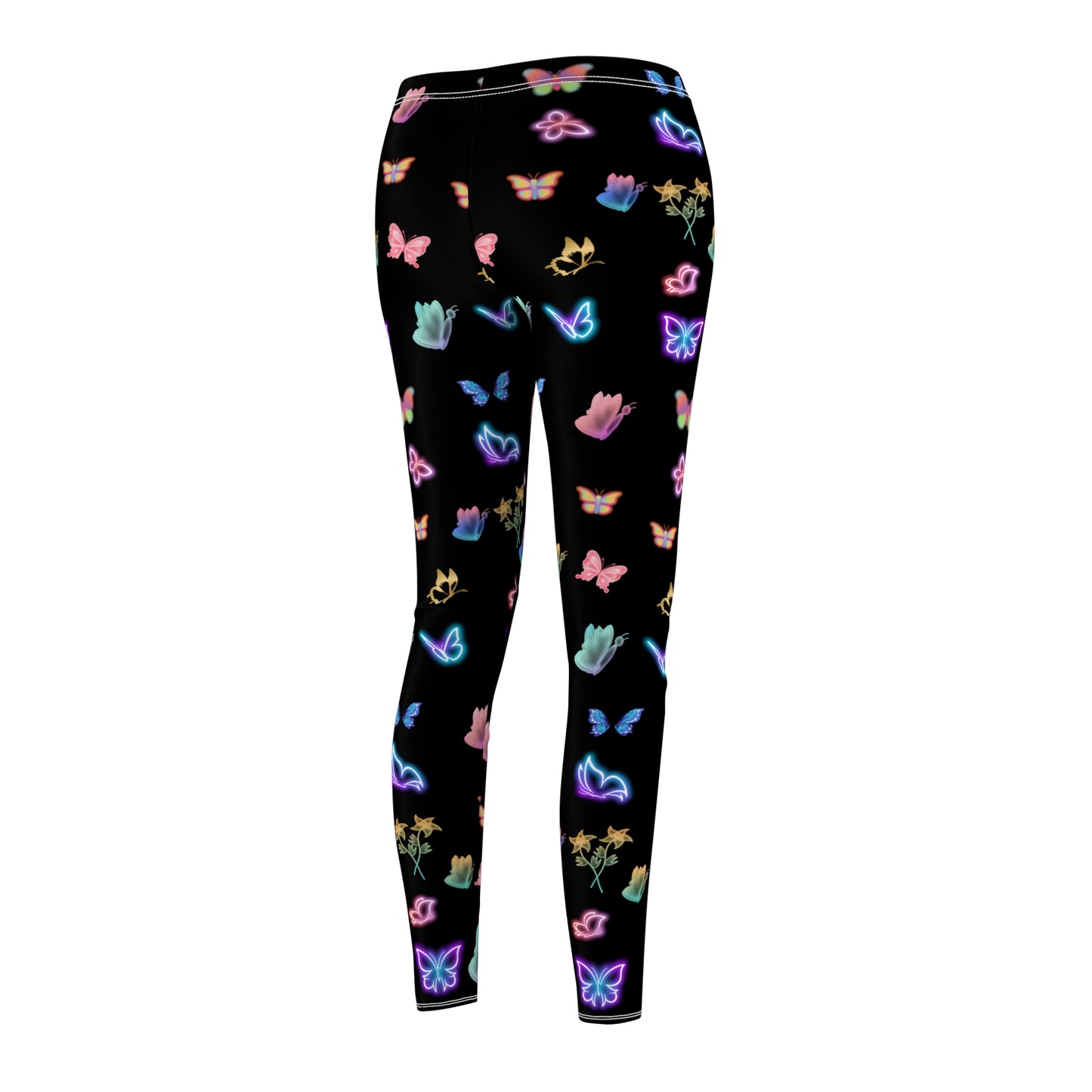 Glowing Butterflies Women's Casual Leggings
