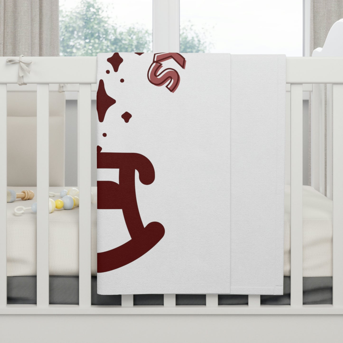 "My Grandma Rocks" - Soft Fleece Baby Blanket