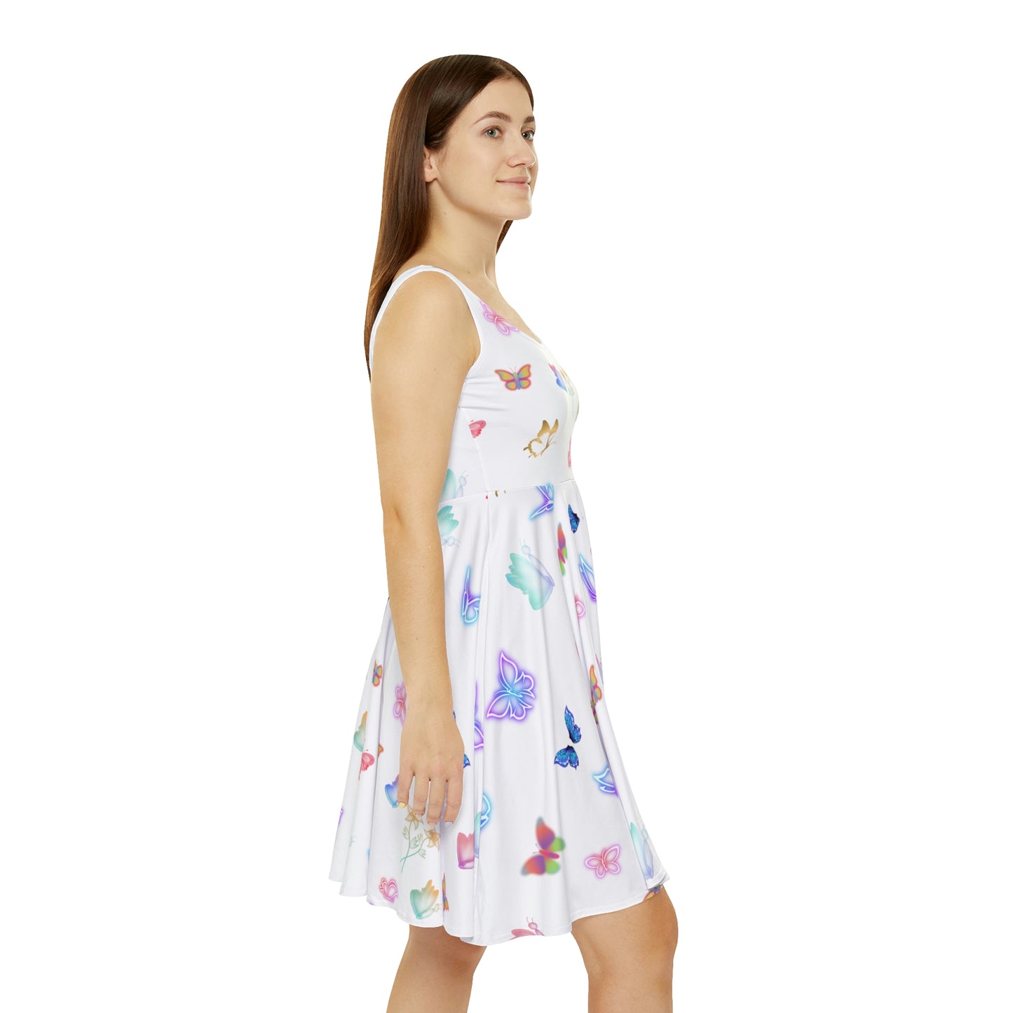 "GLOWING BUTTERFLIES" Women's Skater Dress