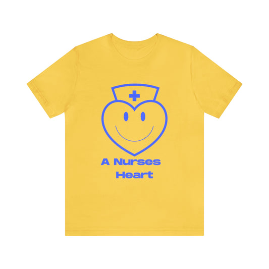 "A Nurses Heart" - Unisex Jersey Short Sleeve Tee