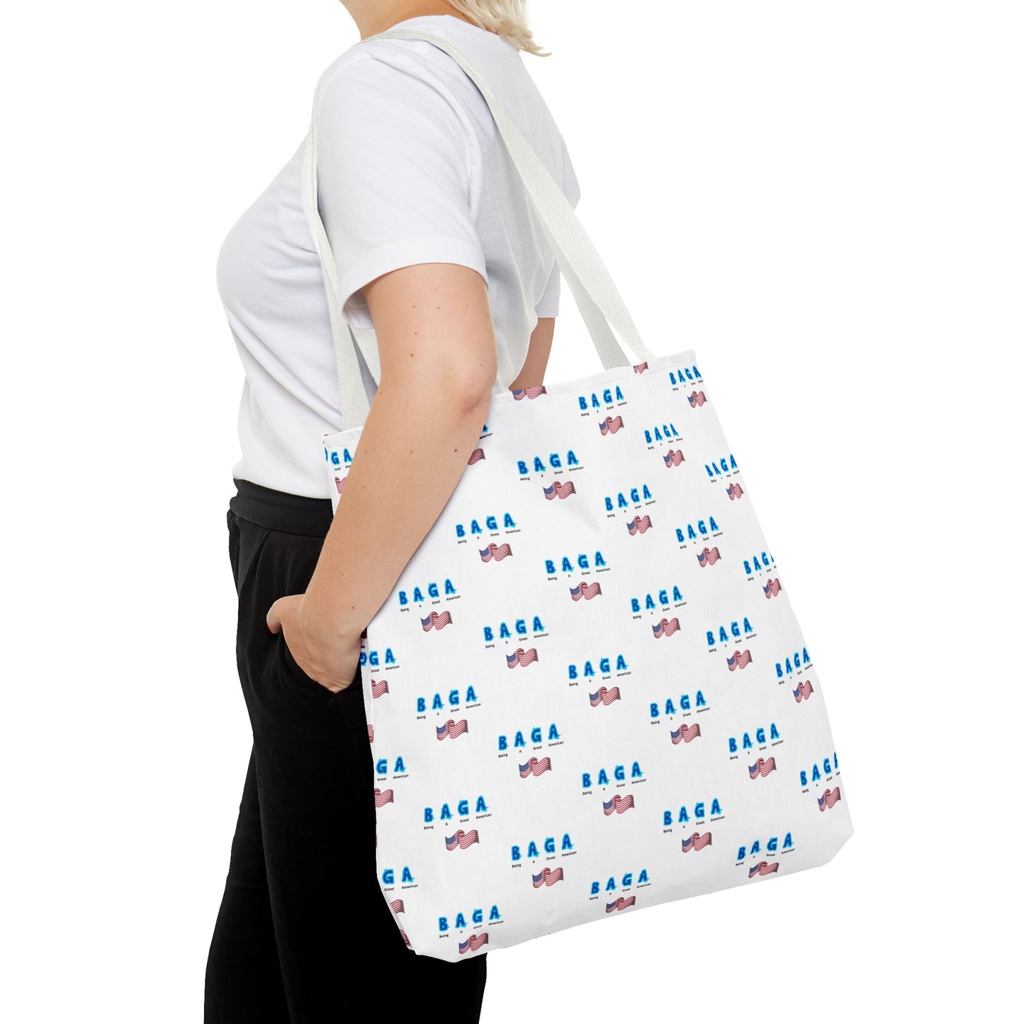 Colorful 'BAGA' Tote Bag (Being A Great American)