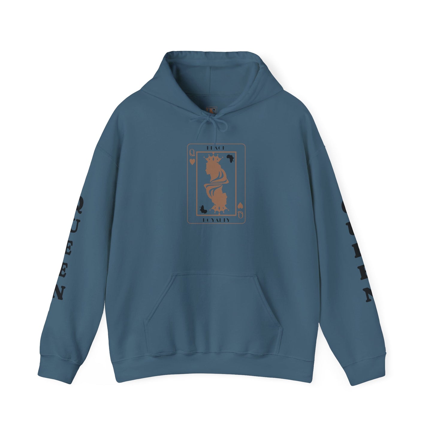 Queen of Hearts Card Hoodie — Graphic Playing Card Sweatshirt