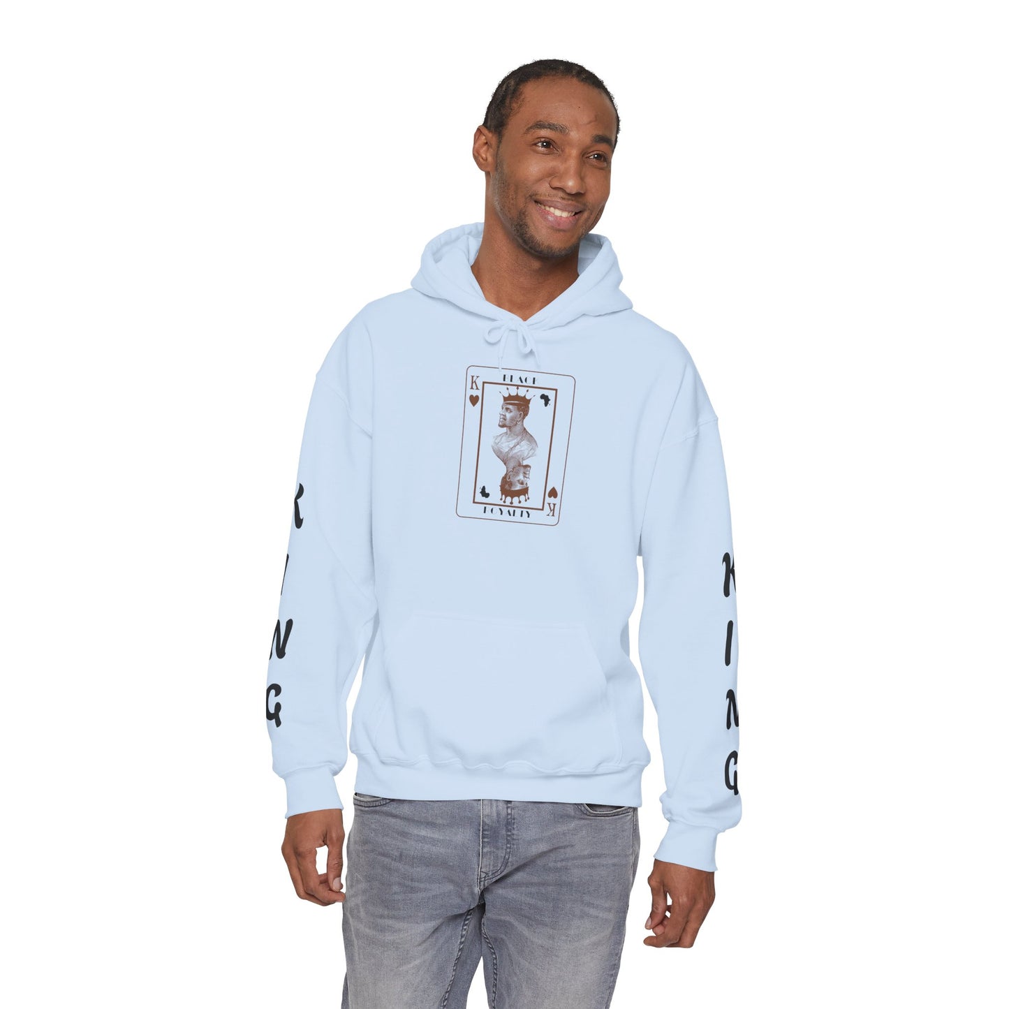 King of Hearts Hoodie — Classical Sculpture Playing Card Sweatshirt
