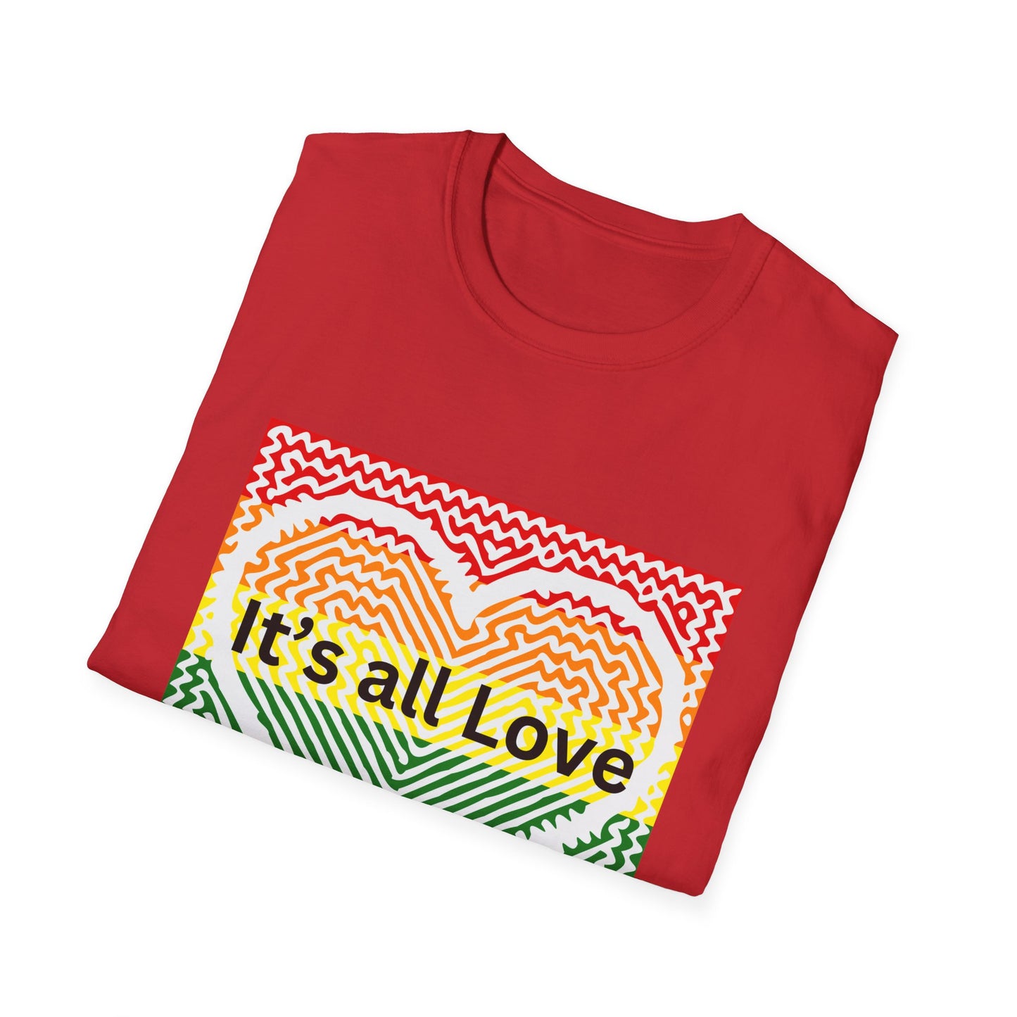 It's All Love Rainbow Heart T-Shirt