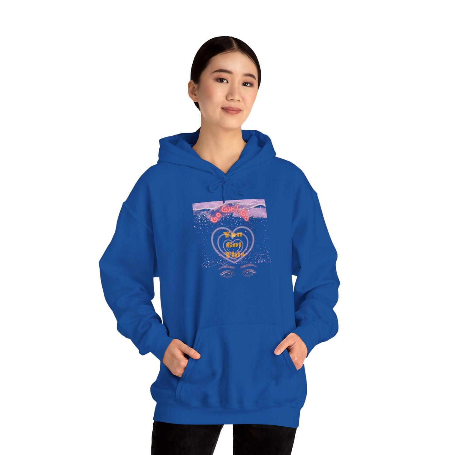 Go Girl University Hoodie — 'You Got This' Motivational Pink Graphic Hoodie