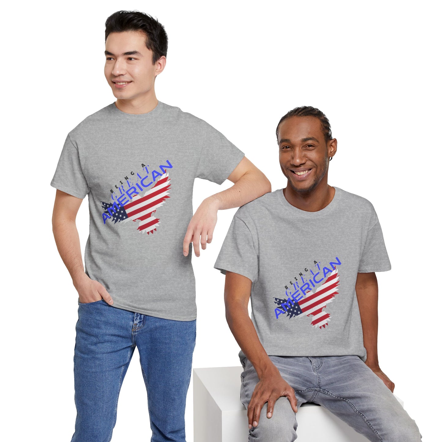 Patriotic American Flag Tee | Unisex Cotton Shirt, American Pride, Casual Summer Wear, Being a Good American Series