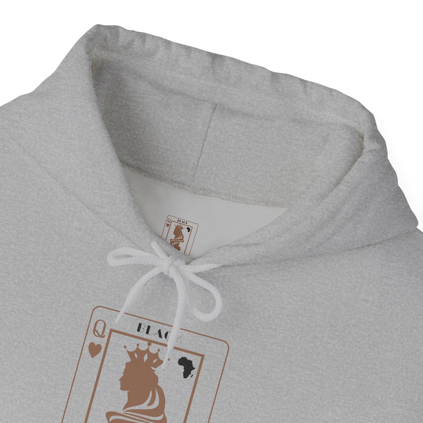 Queen of Hearts Card Hoodie — Graphic Playing Card Sweatshirt
