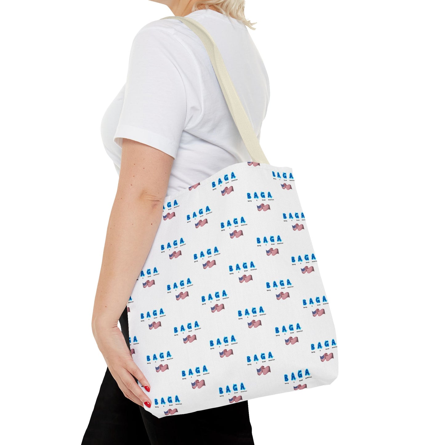 Colorful 'BAGA' Tote Bag (Being A Great American)