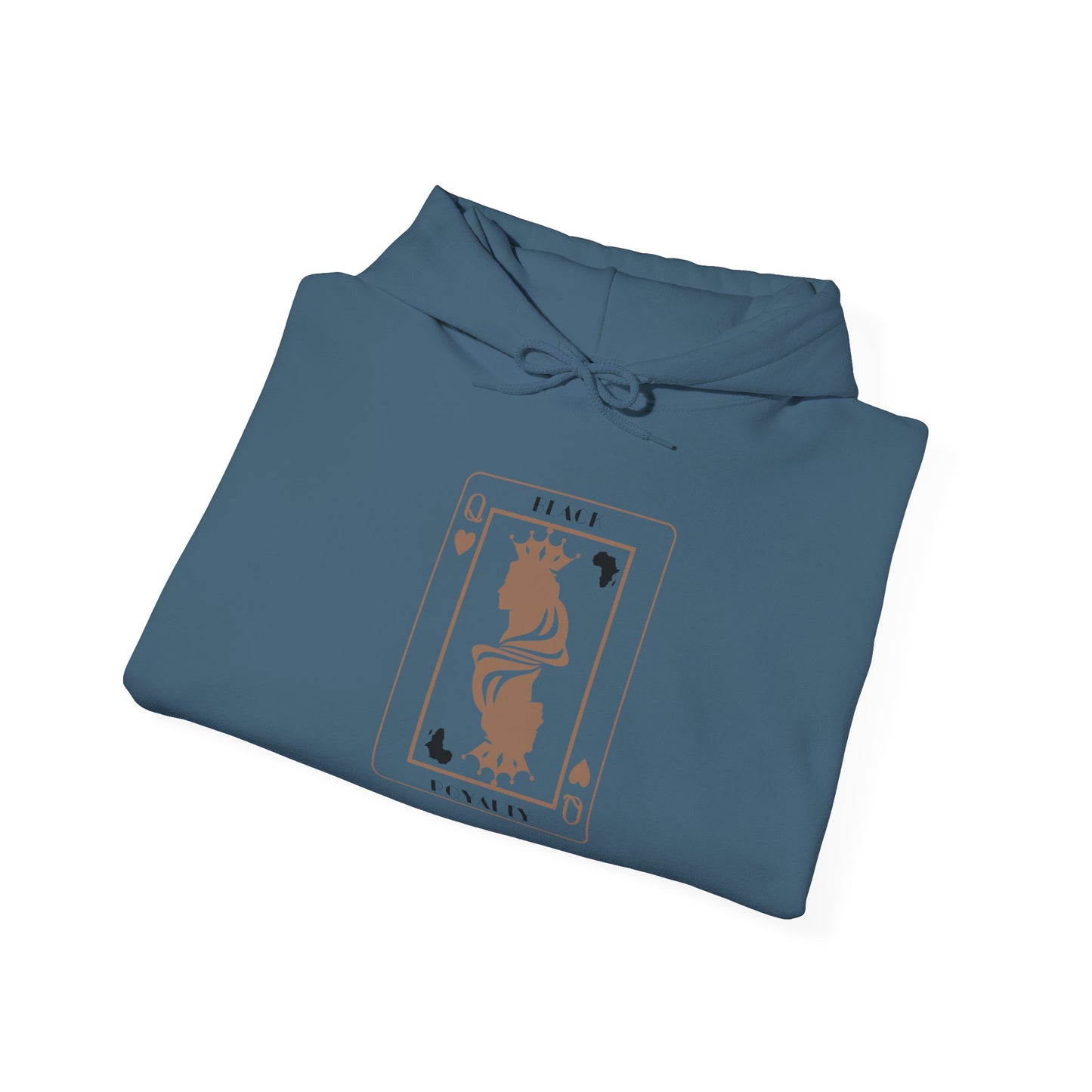 Queen of Hearts Card Hoodie — Graphic Playing Card Sweatshirt