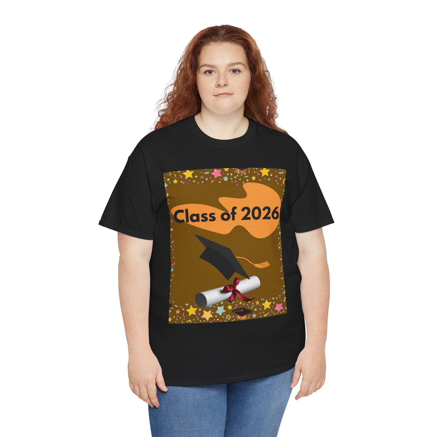 "Class of 2026" Graphic T-Shirt — Scroll, Graduation Cap, Class of 2026