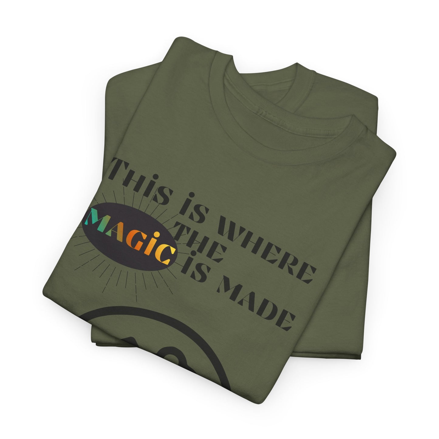 Brain + Gear Tee — "This Is Where the Magic Is Made" Creative Mind T-Shirt