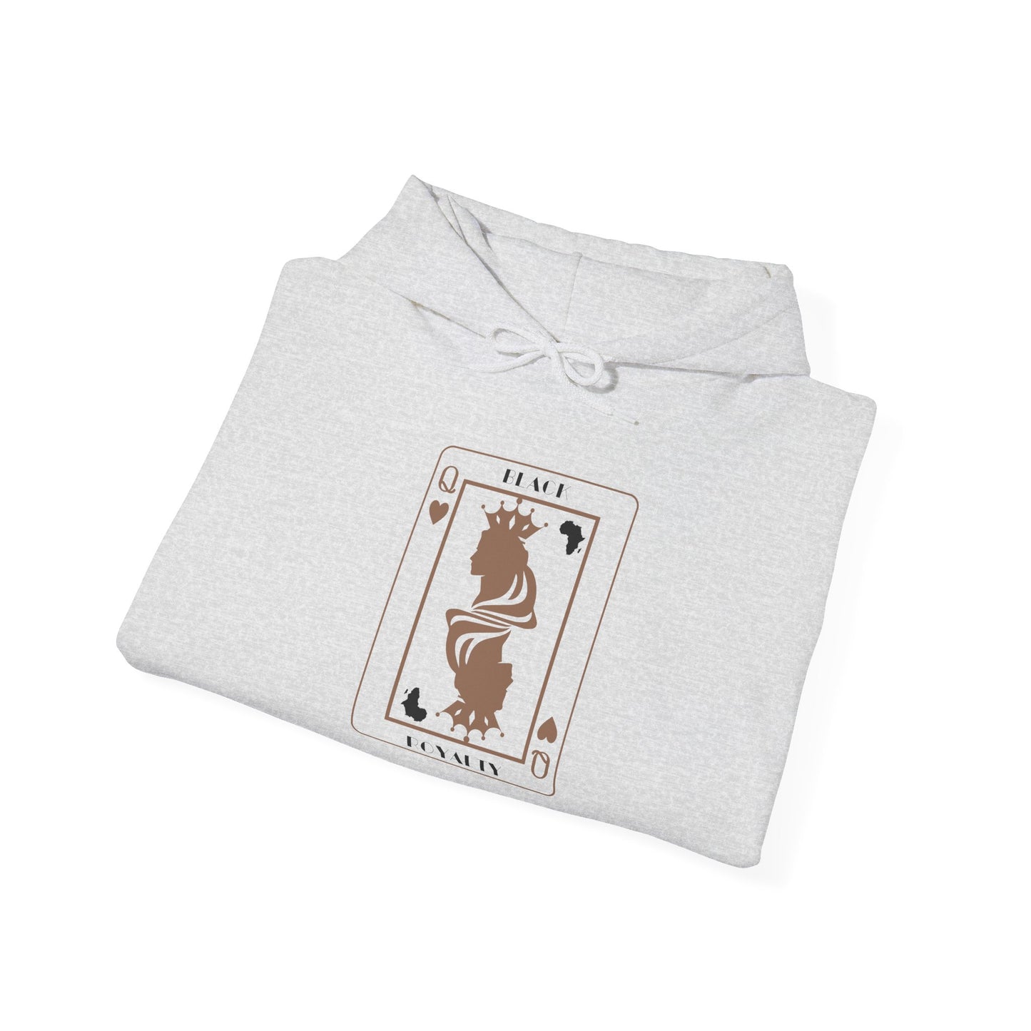 Queen of Hearts Card Hoodie — Graphic Playing Card Sweatshirt