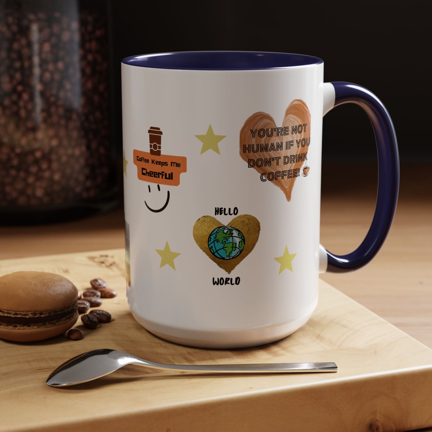 All About Coffee - Coffee Mug — Cute Coffee Quotes Accent Mug (11/15oz)