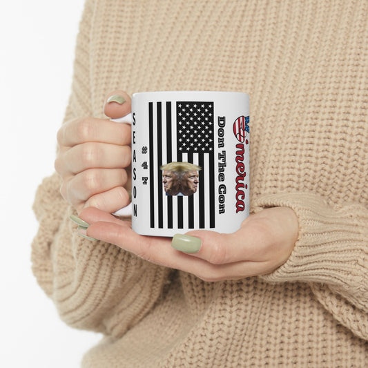 Patriotic Ceramic Mug  - 'Don The Con' Design, 11oz & 15oz