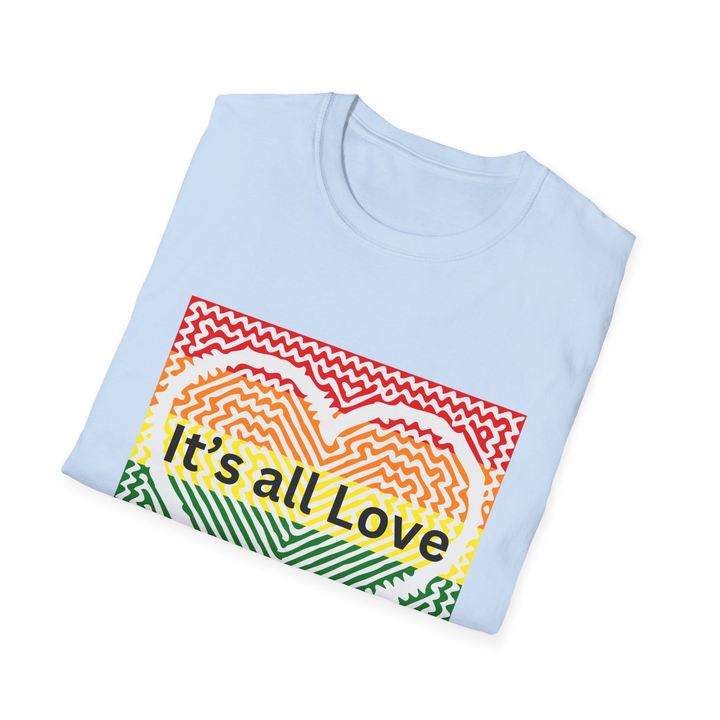 It's All Love Rainbow Heart T-Shirt