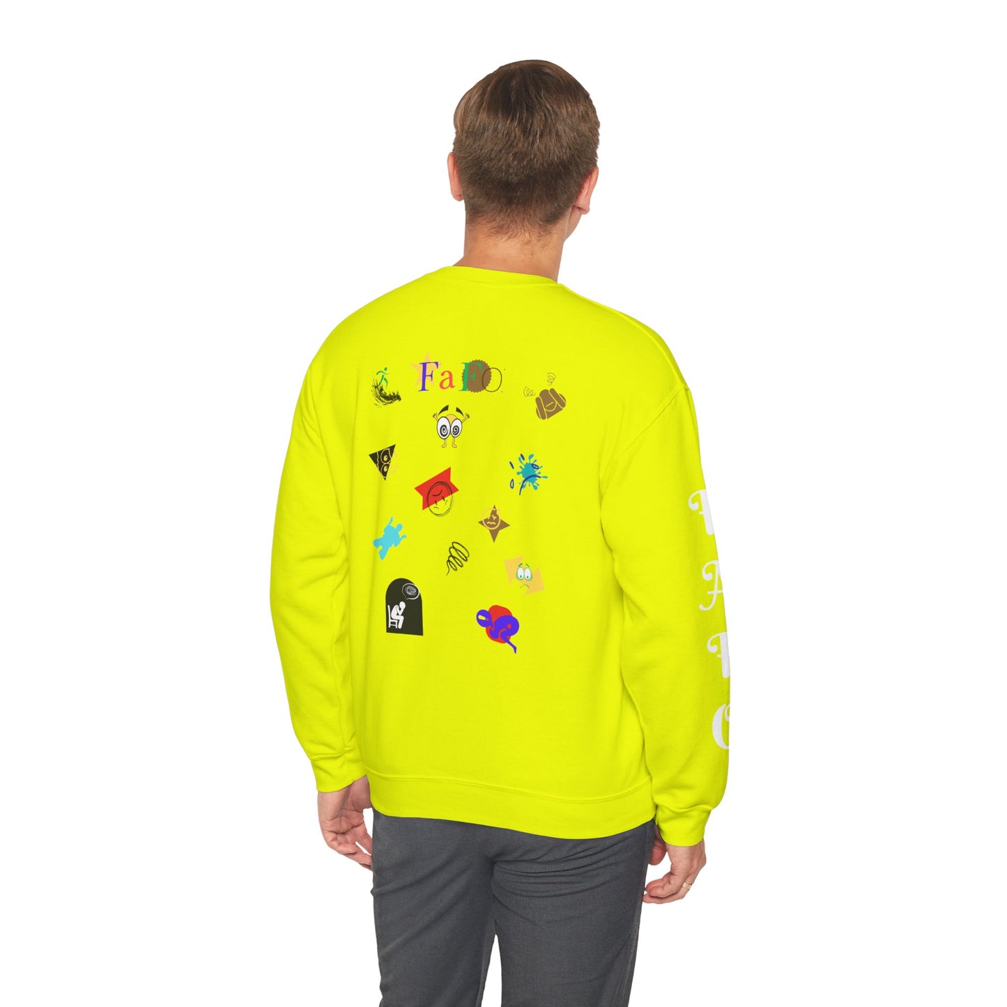 FAFO Comical and Colorful Design Unisex Crewneck Sweatshirt