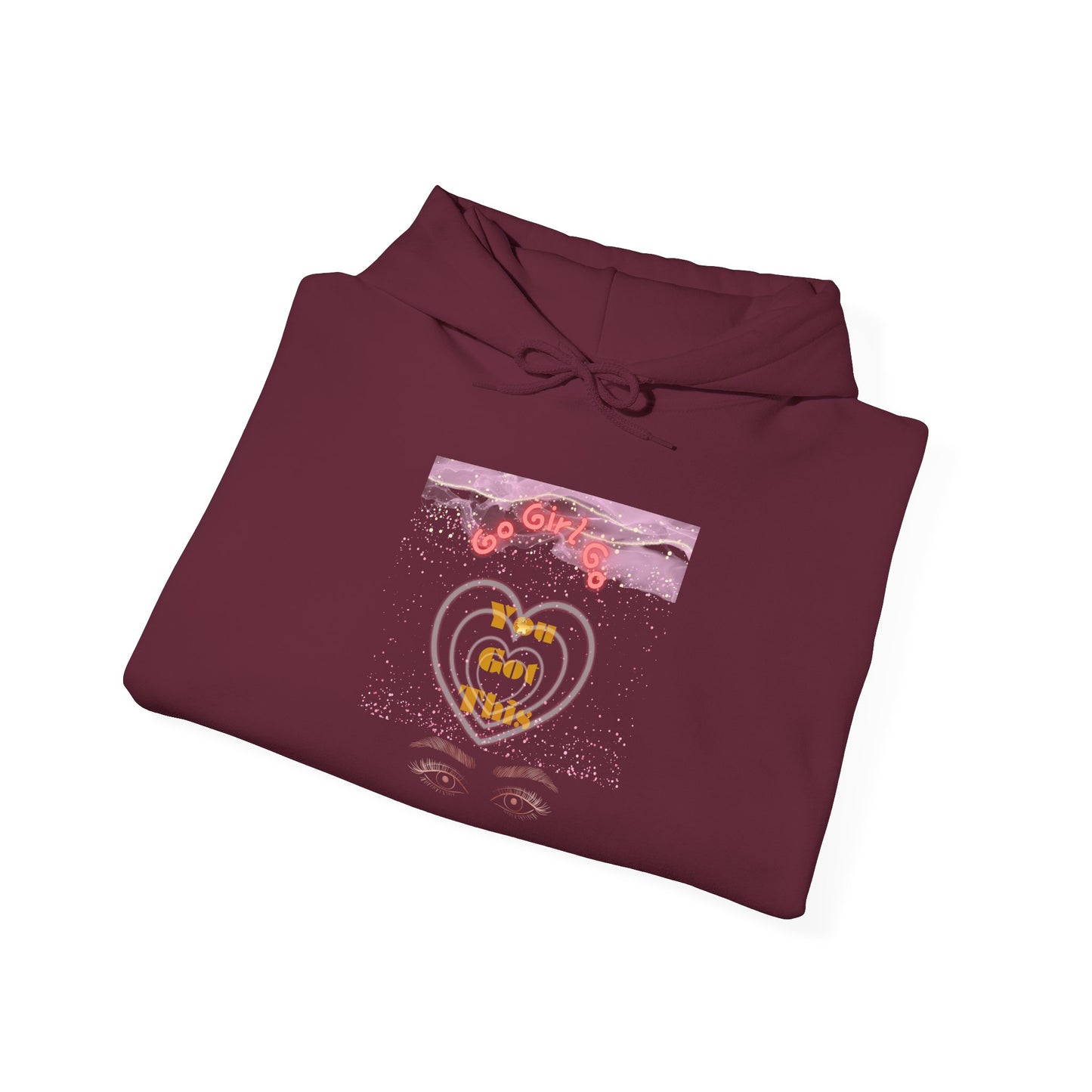 Go Girl University Hoodie — 'You Got This' Motivational Pink Graphic Hoodie