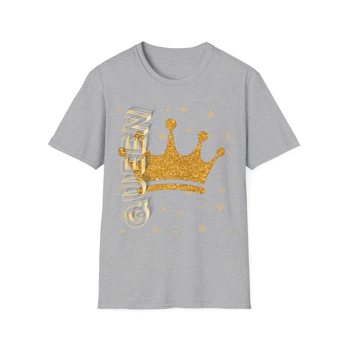 Gold Crown Tee — Glitter Queen Graphic T-Shirt