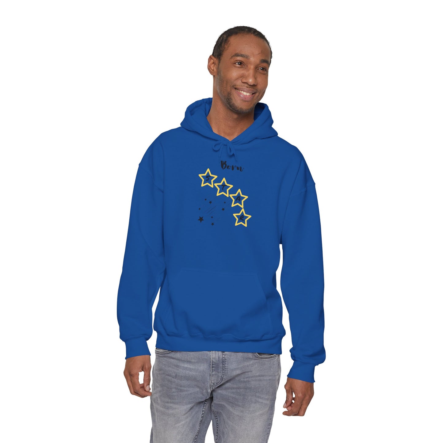 Hoodie — 'Born Star' Minimalist Star Constellation Pullover