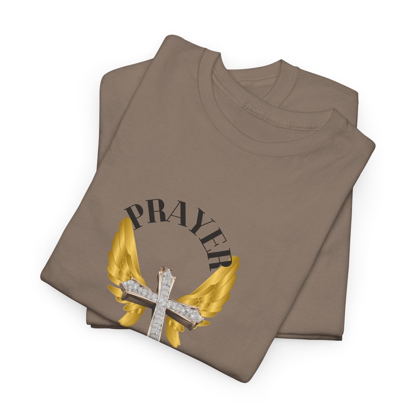 Holy: "Prayer Warrior" - Unisex Heavy Cotton Tee - Motivational T-Shirt (Adults)
