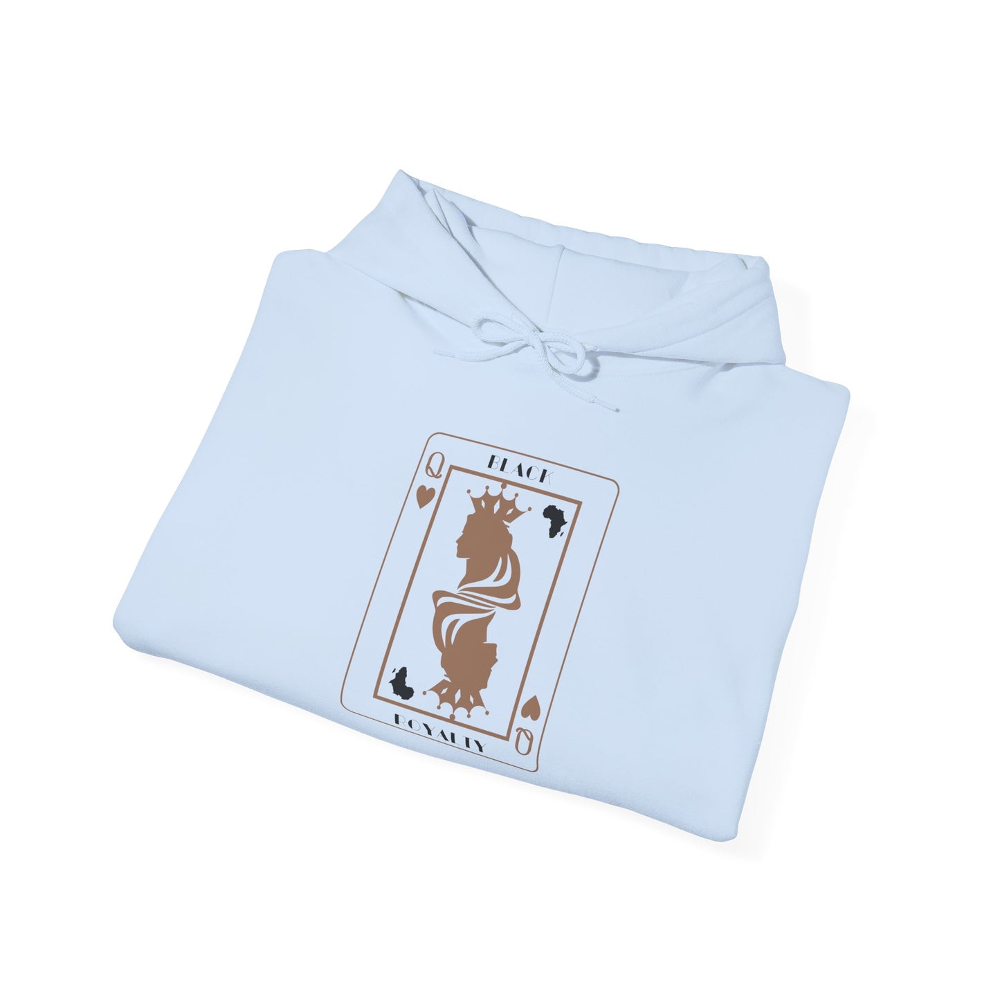 Queen of Hearts Card Hoodie — Graphic Playing Card Sweatshirt