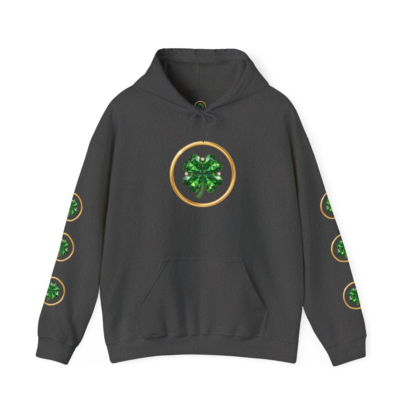 St. Patrick’s Day Lucky Pot Hoodie — Gold Pot of Money Shamrock Sweatshirt