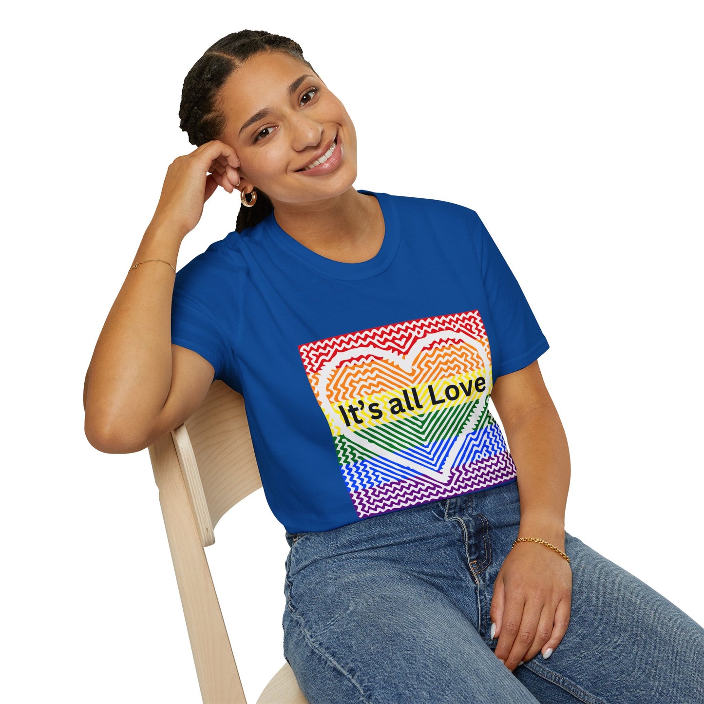 It's All Love Rainbow Heart T-Shirt