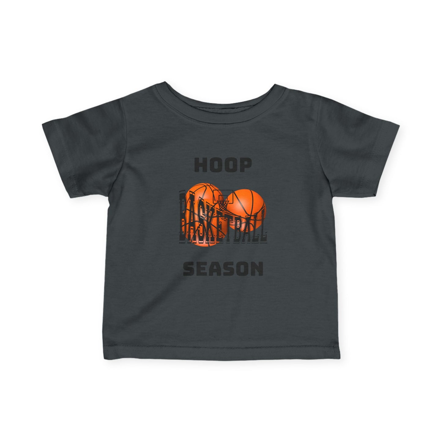 "Hoop Season" Baby Jersey Shirt -- Infant Basketball Tee