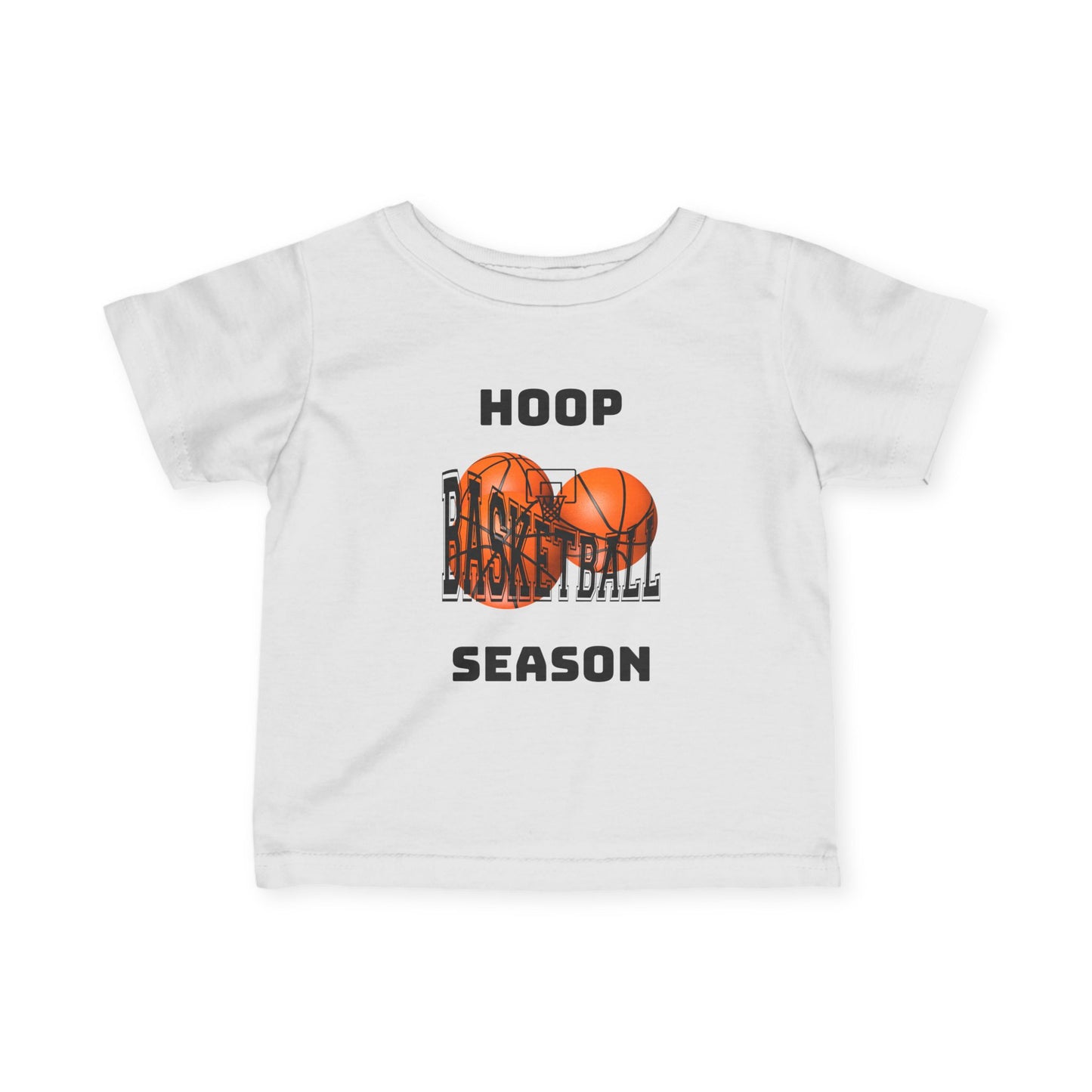 "Hoop Season" Baby Jersey Shirt -- Infant Basketball Tee
