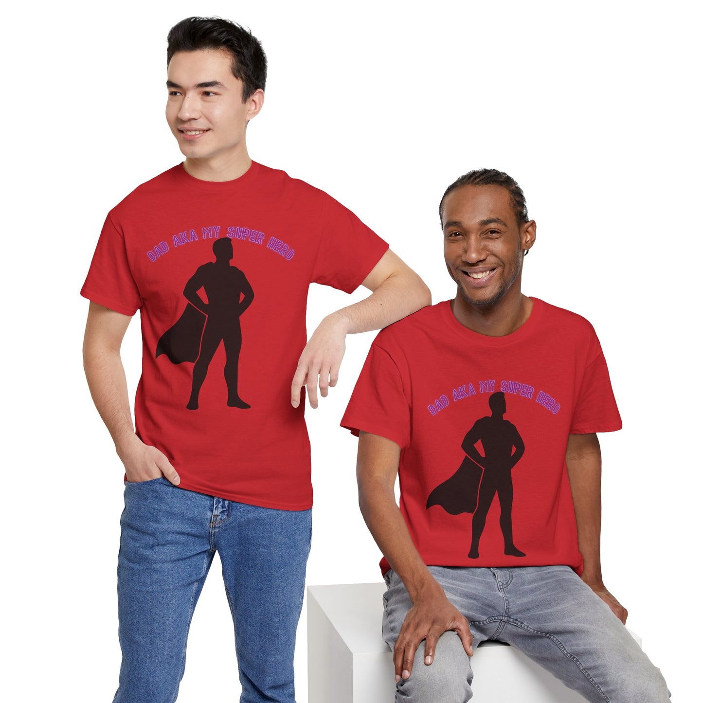 Superhero Dad T‑Shirt – “Dad Aka My Super Hero” Graphic Tee