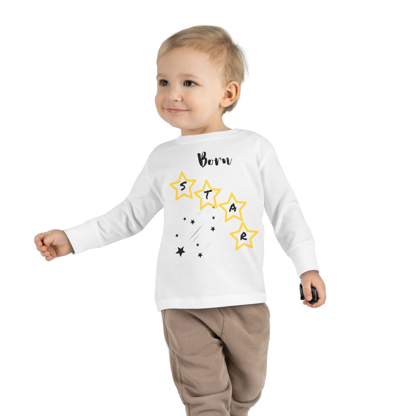 Toddler Long Sleeve Tee - Born Star Graphic Shirt