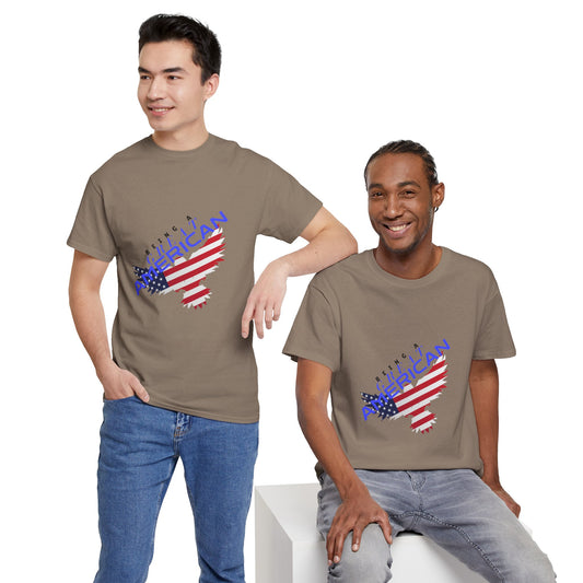 Patriotic American Flag Tee | Unisex Cotton Shirt, American Pride, Casual Summer Wear, Being a Good American Series