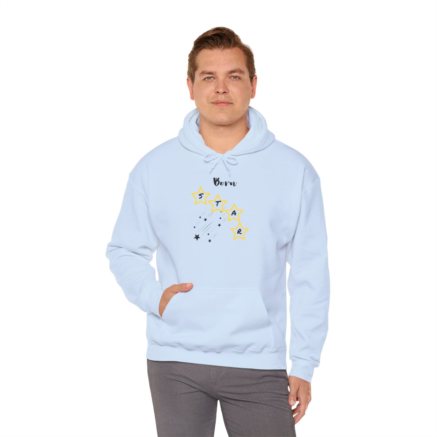 Hoodie — 'Born Star' Minimalist Star Constellation Pullover