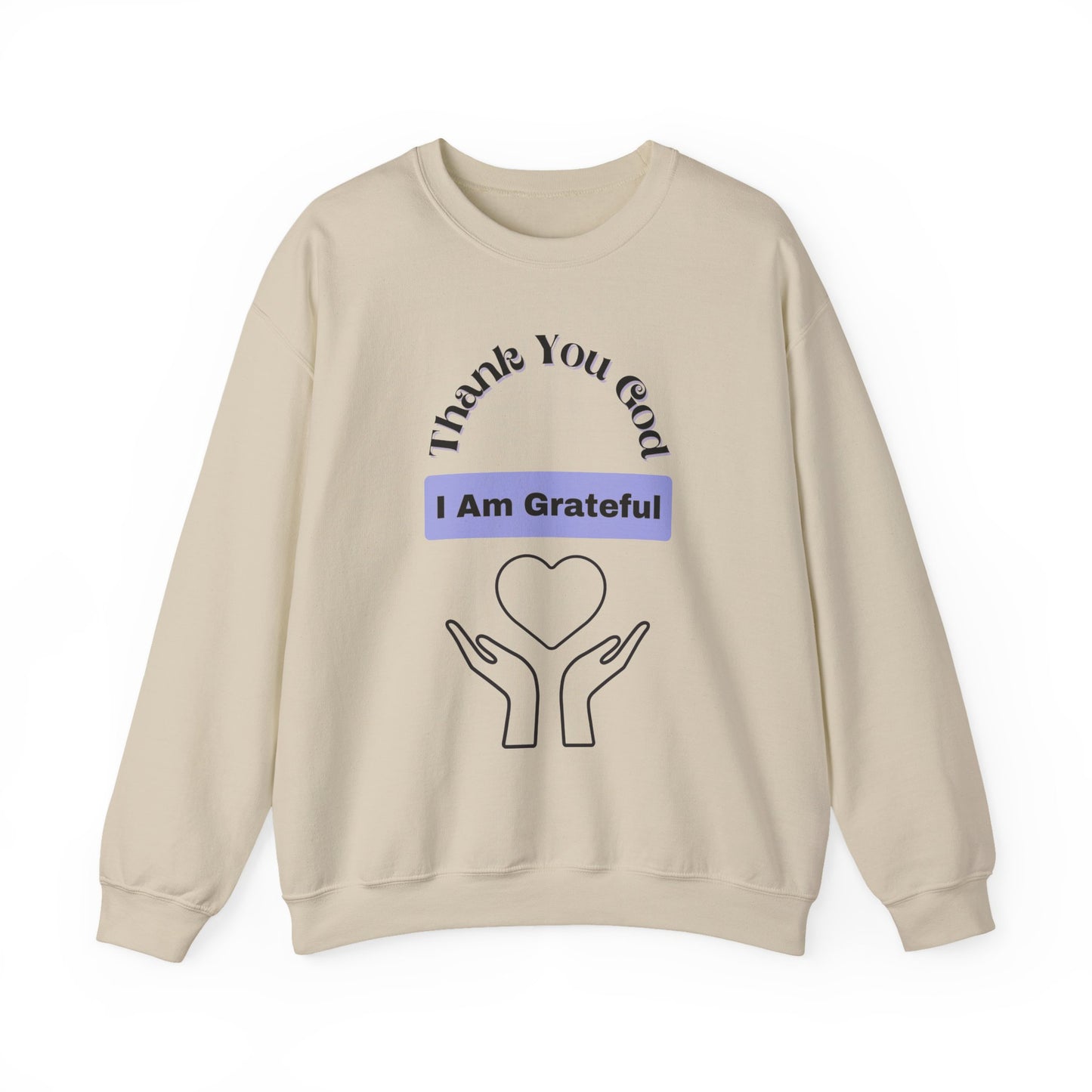 "I Am Grateful" - Crewneck Sweatshirt - Unisex Heavy Blend™