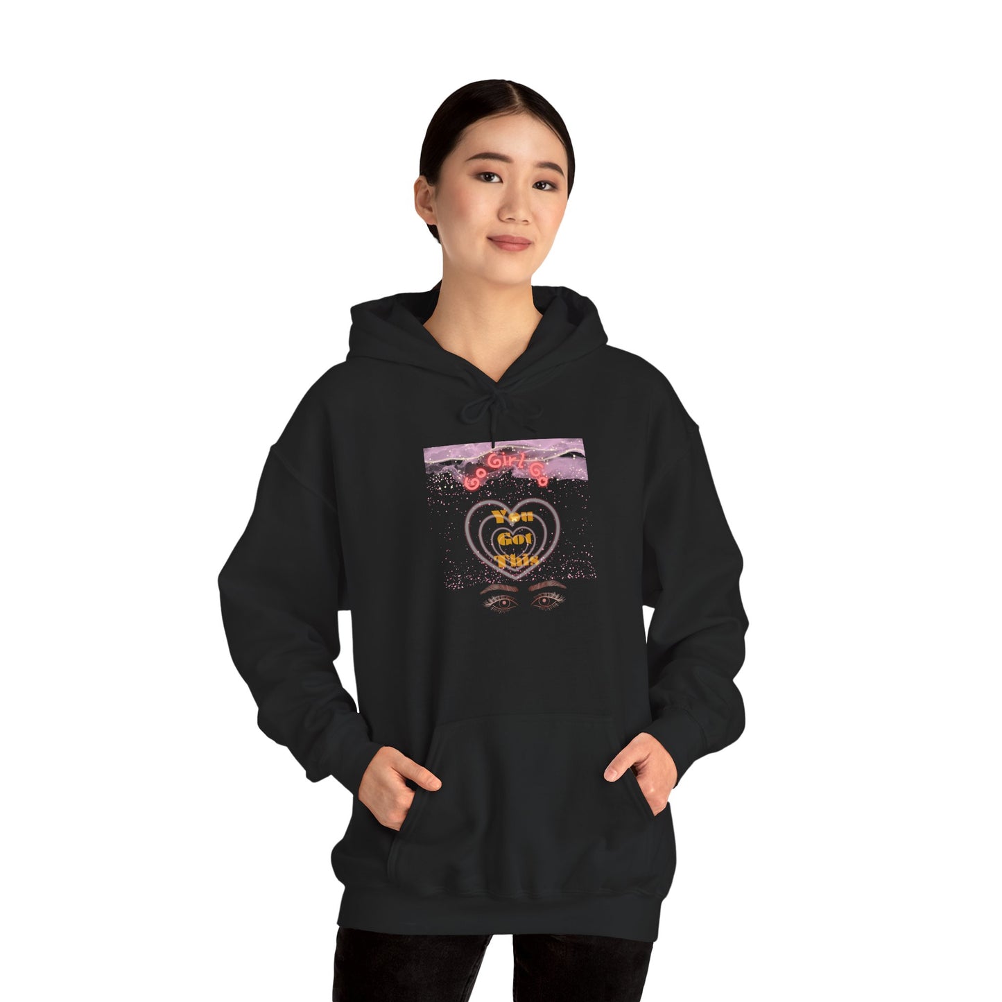 Go Girl University Hoodie — 'You Got This' Motivational Pink Graphic Hoodie