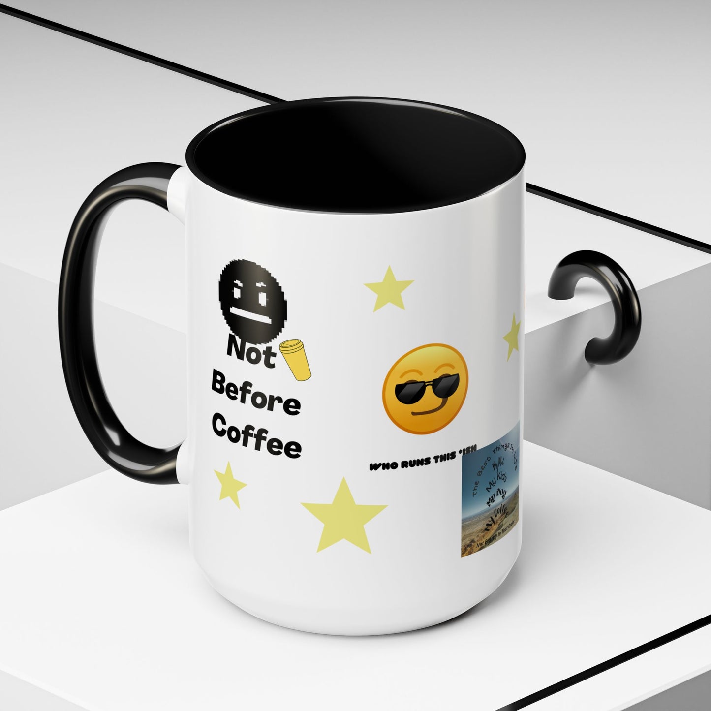 All About Coffee - Coffee Mug — Cute Coffee Quotes Accent Mug (11/15oz)