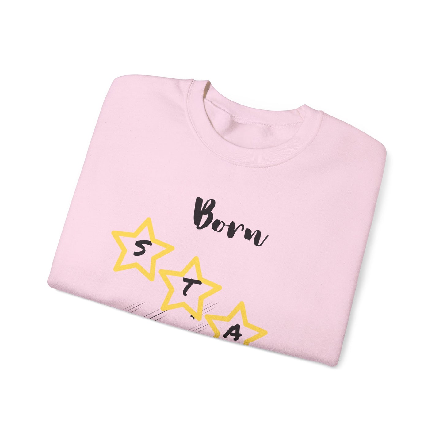 "Born Star' Unisex Heavy Blend™ Crewneck Sweatshirt - Cozy Inspiration for Every Occasion