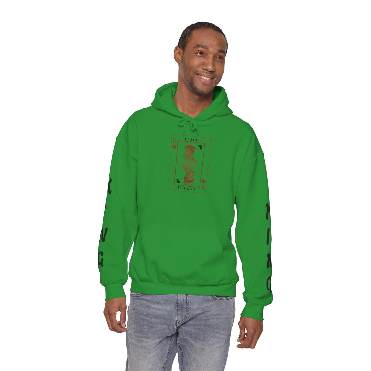 King of Hearts Hoodie — Classical Sculpture Playing Card Sweatshirt