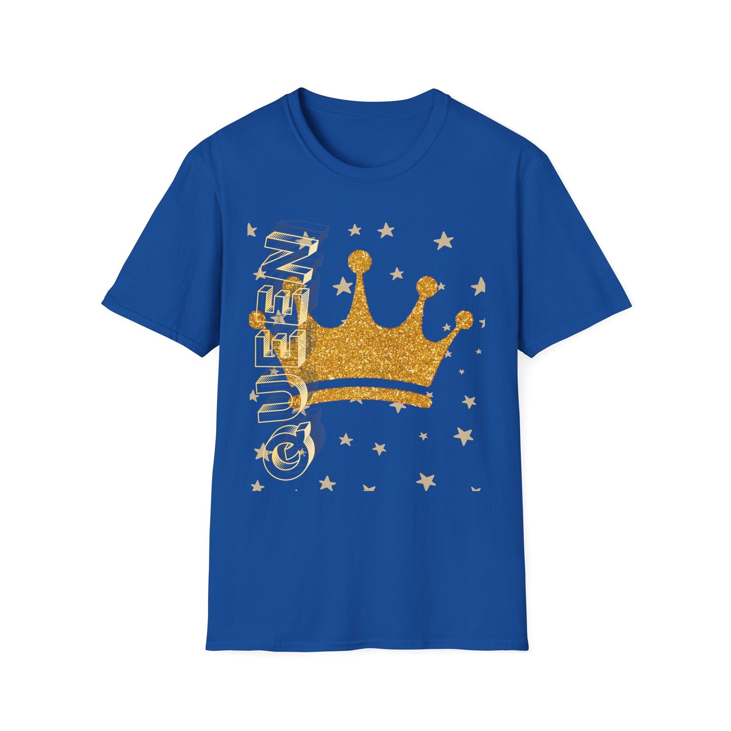 Gold Crown Tee — Glitter Queen Graphic T-Shirt